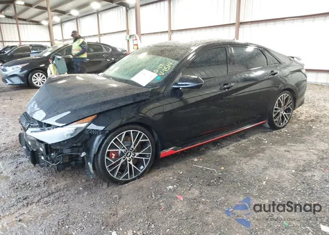 2023 Hyundai Elantra N из США, поврежденный, VIN KMHLW4AK5PU011514